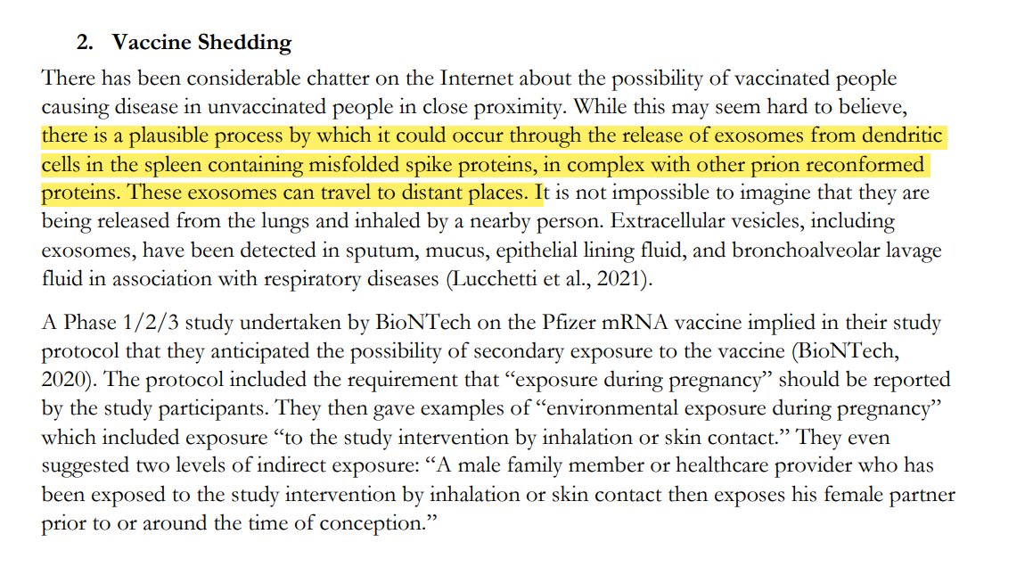 Vaccine Shedding ⬇️ 'there is a plausible process by which it could occur through the release of exosomes from dendritic cells in the spleen containing misfolded spike proteins, in complex with other prion reconformed proteins. ' semanticscholar.org/paper/Worse-Th…