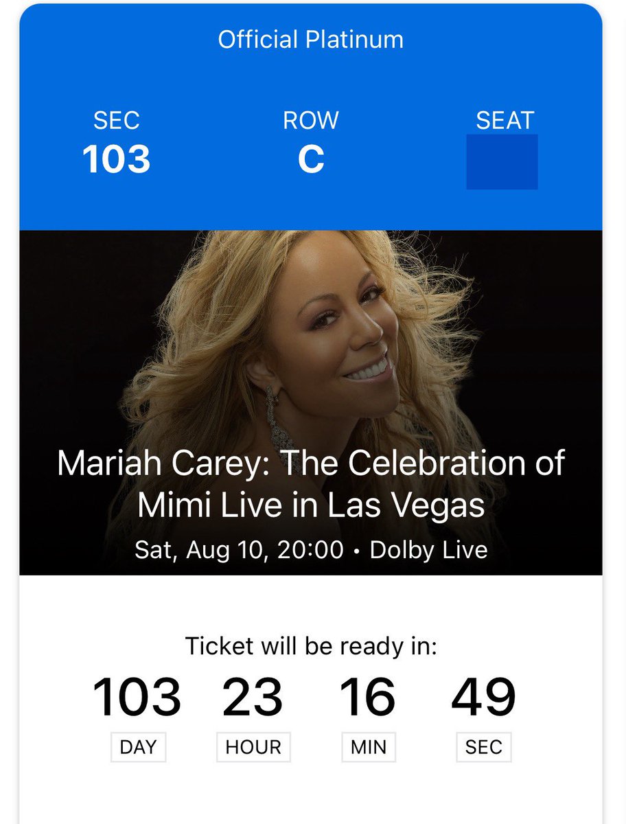 @MariahCarey Have an AMAZING last 2 shows, Queen! You were EVERYTHING! 🎉🍾🥂 We reconvene in the summer! I’ll be celebrating my Anniversary with you for the last 3 shows! #TheCelebrationOfMimi