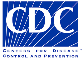 CDC Logo, blue sky white lines
