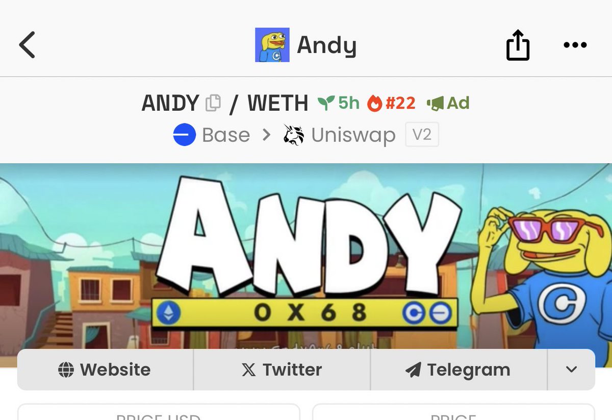 basedandy0x68's tweet photo. $ANDY 0x68 dexscreener trending 22🔥 https://t.co/C734DkBr8Q