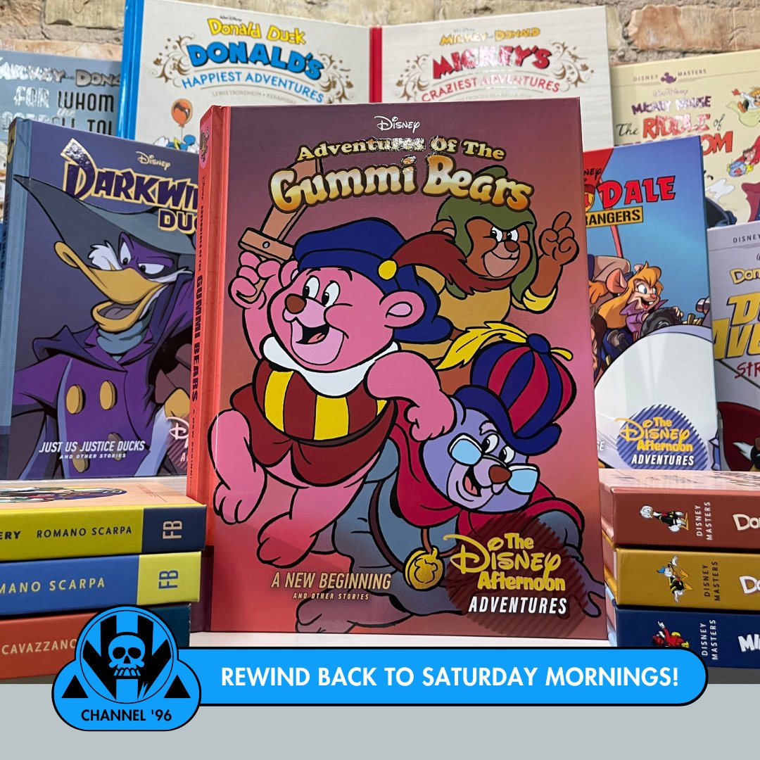 Marching along as their song fills the air.. Gummi Bears 🎶 @Disney brought back our Saturday morning cartoon favorite: Adventures of the Gummi Bears! Pour some cereal for the perfect nostalgic reading on the couch. Find it in the all ages aisle of your local Vault of Midnight!