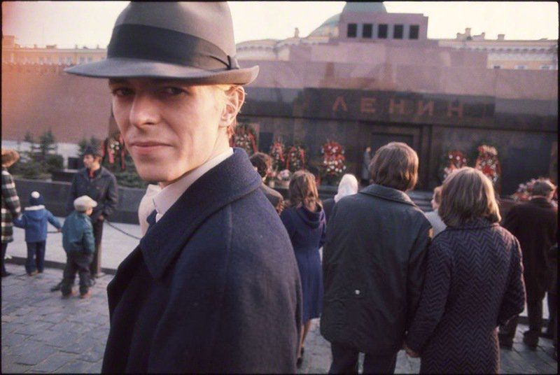 David Bowie at Red Square in Moscow, 1973.