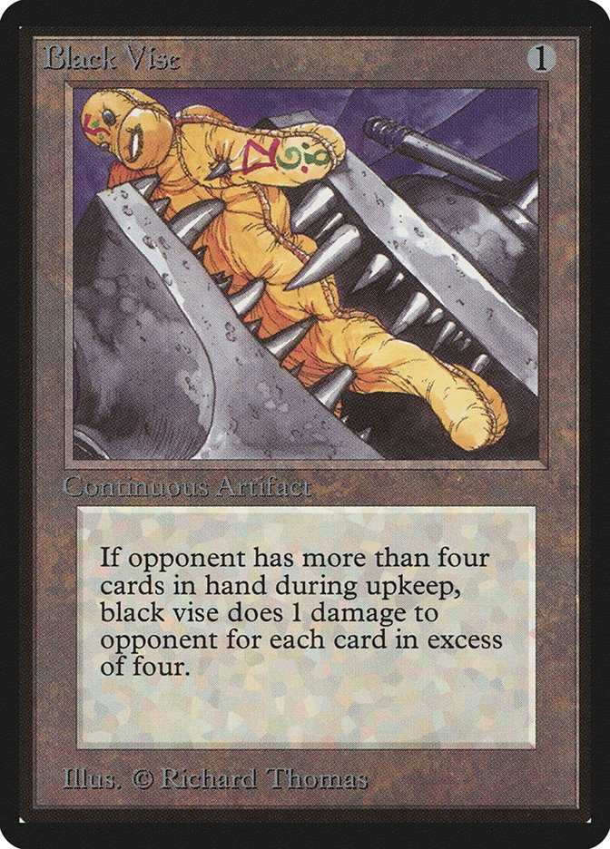 Reading articles about 1995 US Nationals 

Championship  Black Vise and The Rack were so dominant in the meta that summer that they even had stuffy doll cosplay

#oldschoolmtg