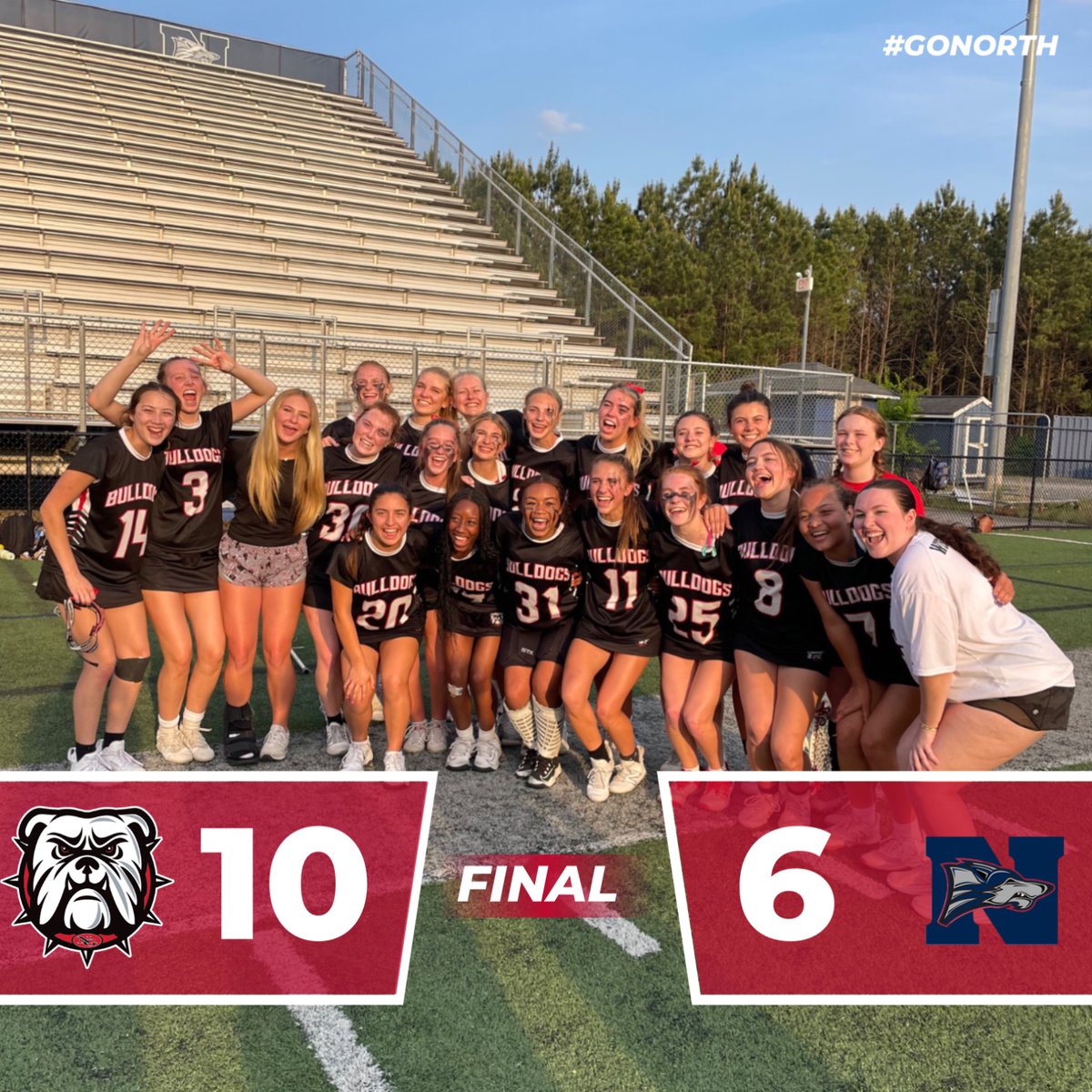 Lady Bulldog Lacrosse beats North Paulding to advance to the Elite 8! #GoNorth