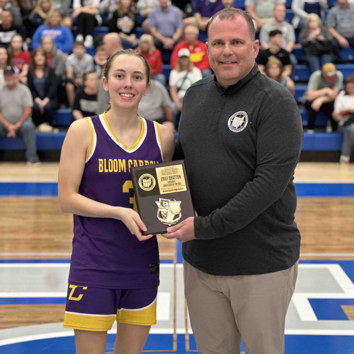 OHSBCA Players of the Year were honored at halftime of the Girls North-South All-Star Game.