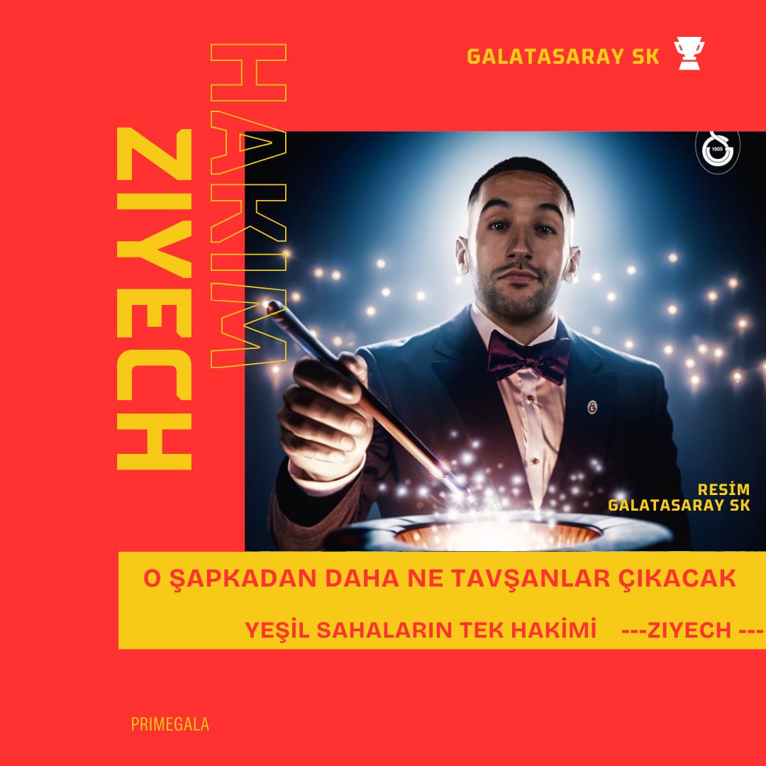 🍓Yeşil Sahaların ve Galatasaray'ın Hakim'i. 💛ZIYECH ❤️ 🍓Durdun durdun en önemli maçlarımızda kendini gösterdin. 🍓Kalan 4 maçta sana çok ihtiyacımız var. #HakimZiyech #SenSampiyonOlacaksın #KONSANTRASYON #Hedef24 #Galatasaray