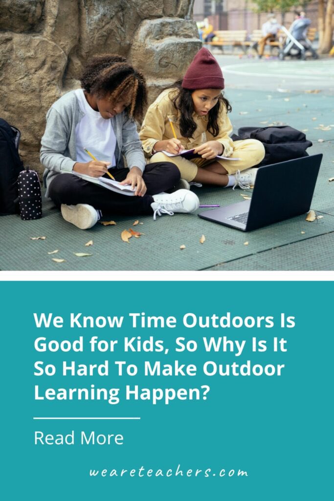 'We Know Time Outdoors Is Good for Kids, So Why Is It So Hard To Make Outdoor Learning Happen?' Sound familiar? In this recent article, Lindsay Barrett addresses what educators & outdoor learning experts say about common barriers + some practical advice! weareteachers.com/outside-time-f…