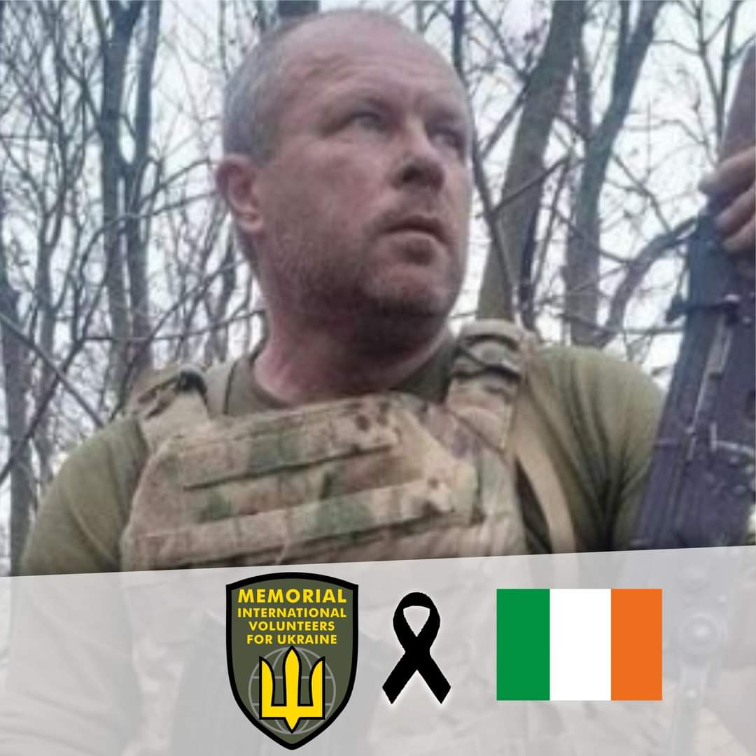 Our Beloved Irish Brother Graham Williams Dale, who had been serving in Ukraine as a Volunteer succumbed on the Battlefield. Honor, Glory and Gratitude To Our Brother. January 2024!