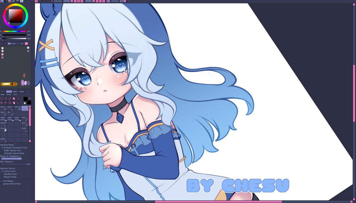 WIP! <3 

#drawing #art #artwork #anime #commission #characters #CharacterDesigns #Vtuber #Fanart #workinprogress #Sketching