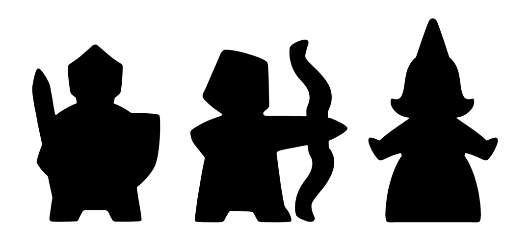 It was a fun challenge. I knew they had to be stable enough to stand on their own and not tip over and that the silhouettes had to be clear. I was sending this to random people who had no idea what I was working on and saying 'What are these?'