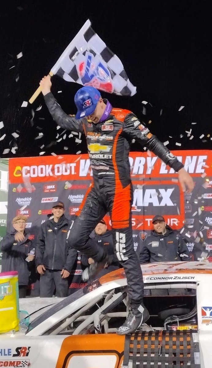 Congratulations to @ConnorZilisch on his first career @ARCA_Racing win at @MonsterMile with @RacePRG. Zilisch survived a wild race and held off fellow former @zMAXFormula @CARSTour winners @Gio_Ruggiero1 and @Carson_Kvapil.