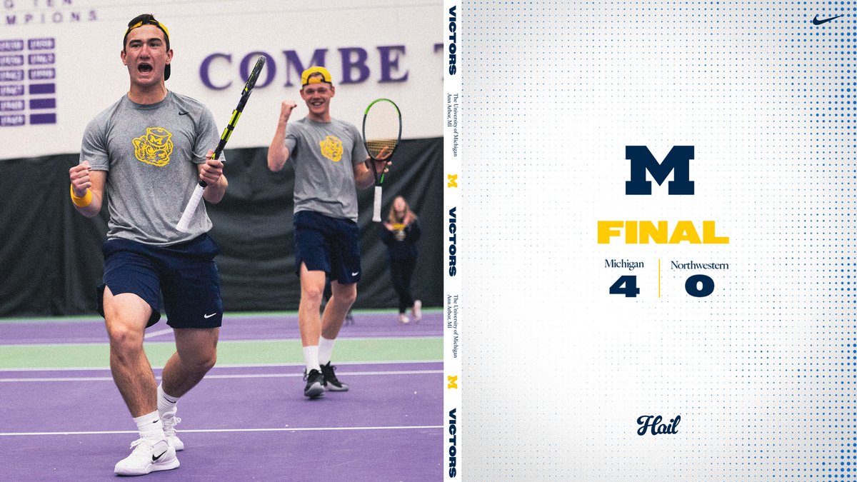 Michigan beats Northwestern 4-0 and advances to the semifinals! #GoBlue〽️