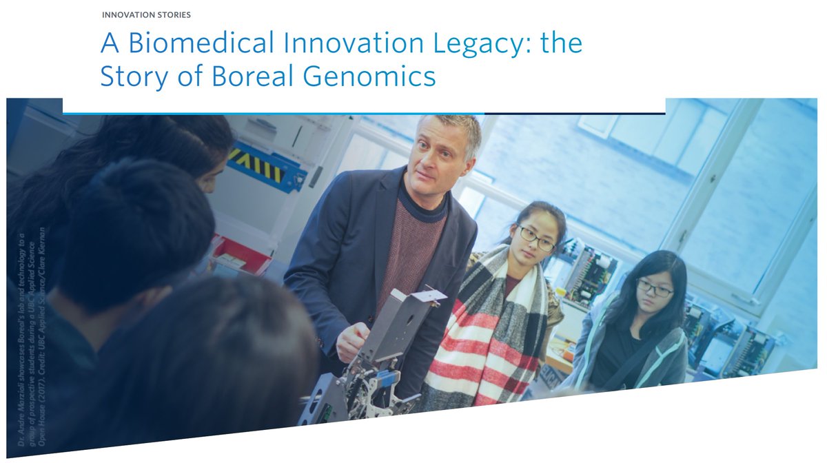 Founded in 2007 by @UBCEngPhys Director, Dr. Andre Marziali, Boreal Genomics is among a cohort of #UBC spin-offs that helped grow the momentum of #biomedical innovation in #BritishColumbia. 🔗 Learn about the legacy of their innovative research: bit.ly/44jWfer