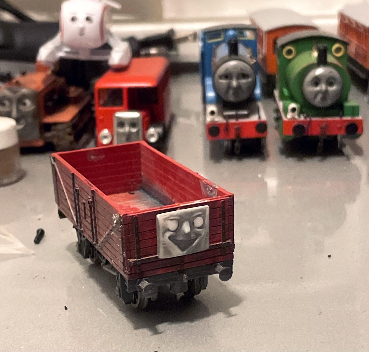 @EEngine93 Seriously though, thank you to @famous_eight @mainland_studio @Pix_ssbu for coming together with the parts for our seabound friend--and to @The_lbsc_thomas for printing him. Also thank you @JonJon_TheDude for the truck faces! 

This community is amazing.