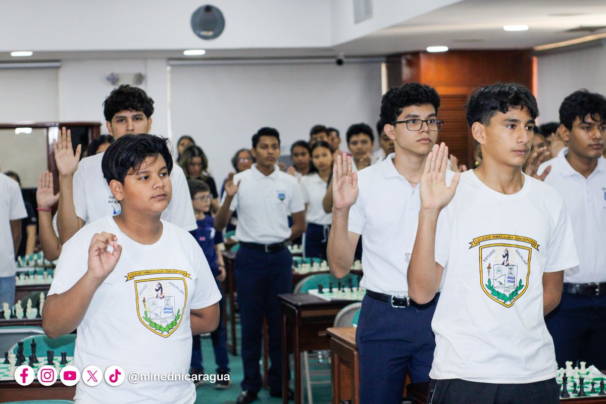 Ajedrecistas de alto rendimiento de diferentes centros educativos de Managua, demostraron sus habilidades y destrezas en la práctica del deporte-ciencia durante el Festival Departamental de Ajedrez 'Jaque Mate', realizado en la Universidad Americana (UAM).