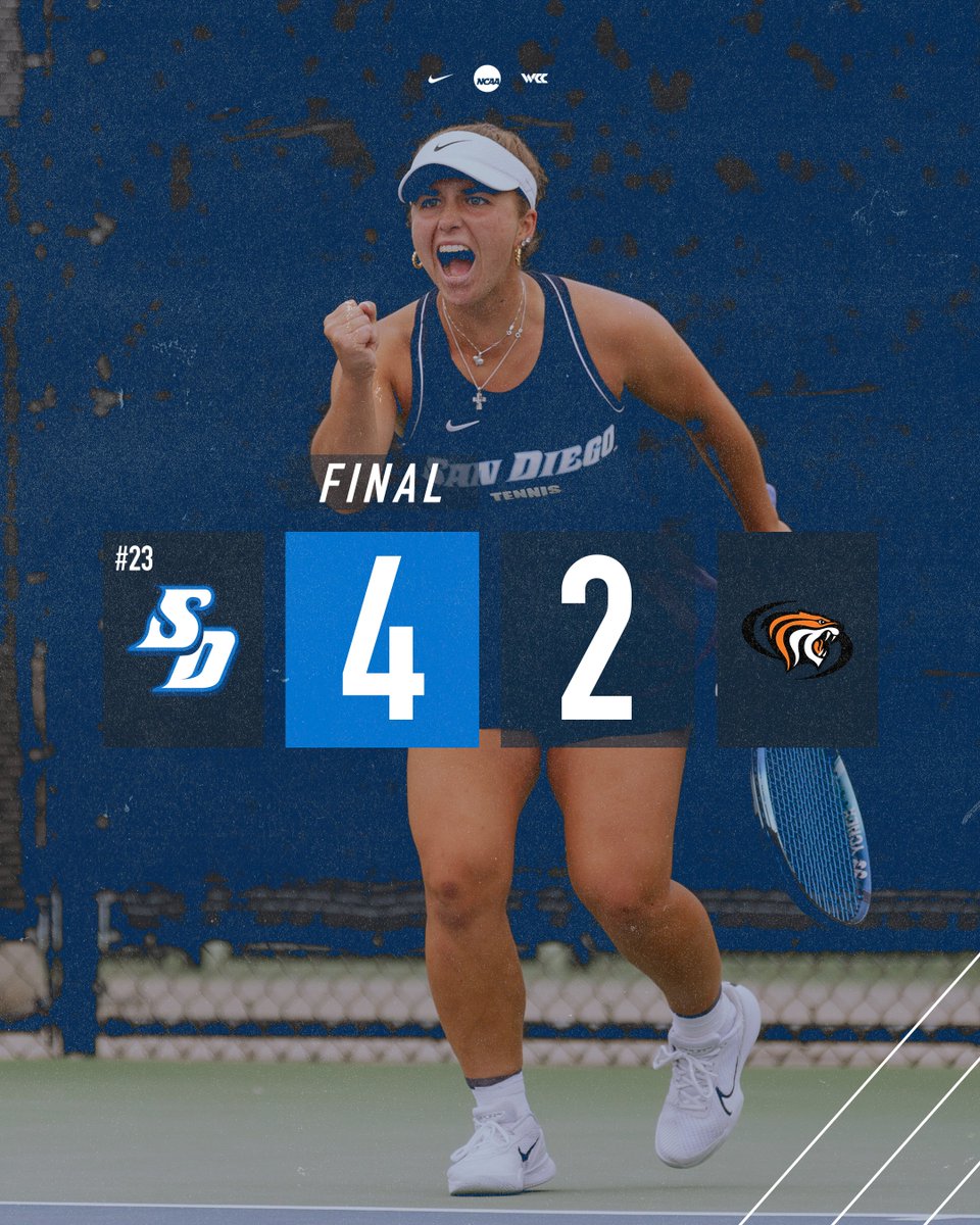 Survive and advance 💪 @USDwtennis books their spot in the WCC title match with a 4-2 win over Pacific! #GoToreros