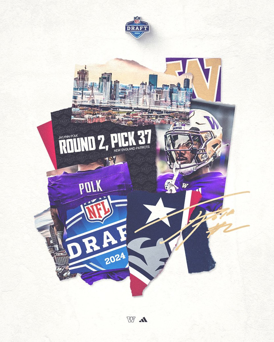 With the 37th pick in the 2024 NFL Draft, the @Patriots select @jpolk_22‼️🔥 #NFLDraft #BeAPro