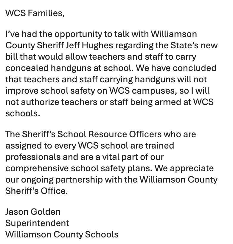 From @WCSedu in response to the recent legislation allowing teachers to carry #firearms. This proposal is not popular among parents, with ~37% supporting according to our polling. Essentially the same last year and this year. Tennessee parents do support a range of measures