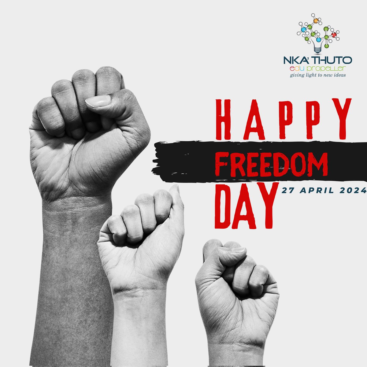 Happy  Freedom! Let us inspire change, ignite innovation, and empower learners. Let's stand together, unlock potential, and build a brighter tomorrow. Every mind matters, every step counts – let's make history, one empowered learner at a time!
#nkathutoedupropeller