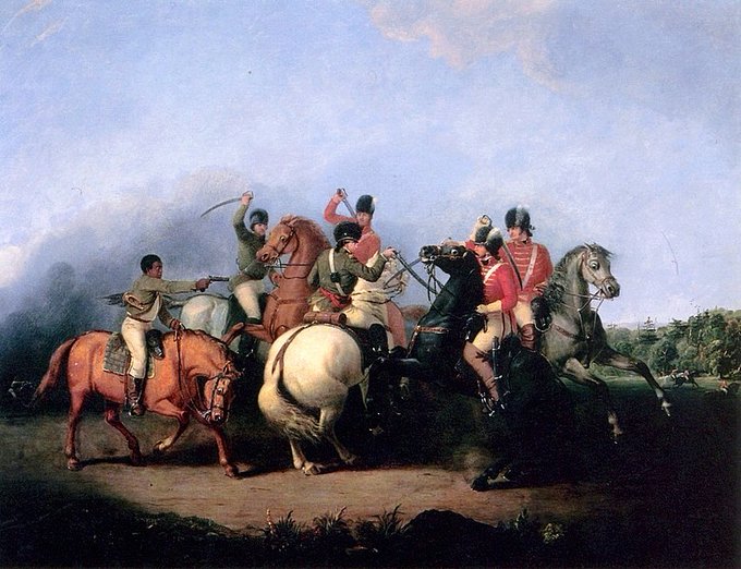 The Battle of Cowpens, painted by William Ranney, 1845. Let's hear it for Colonel William Washington! Huzzah!