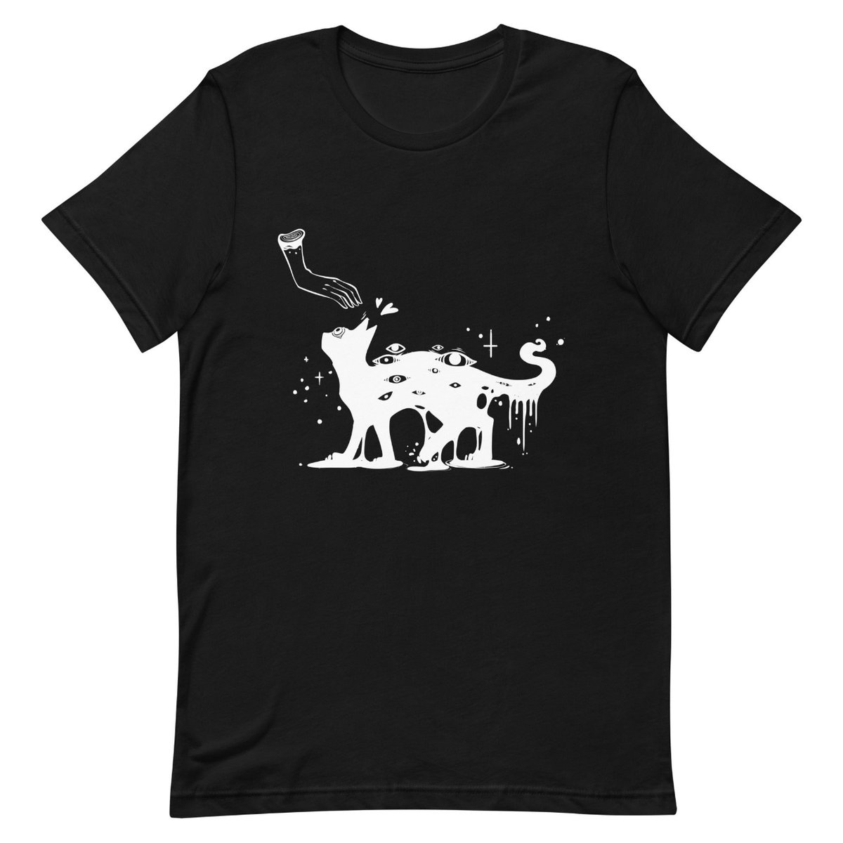 cellsdividing's tweet photo. I added a new black cat tee design! Find it under menu > new, check the link in bio. 🐈‍⬛

#blackcats #cottagegoth #darkartwork https://t.co/S1qJEdgHd3