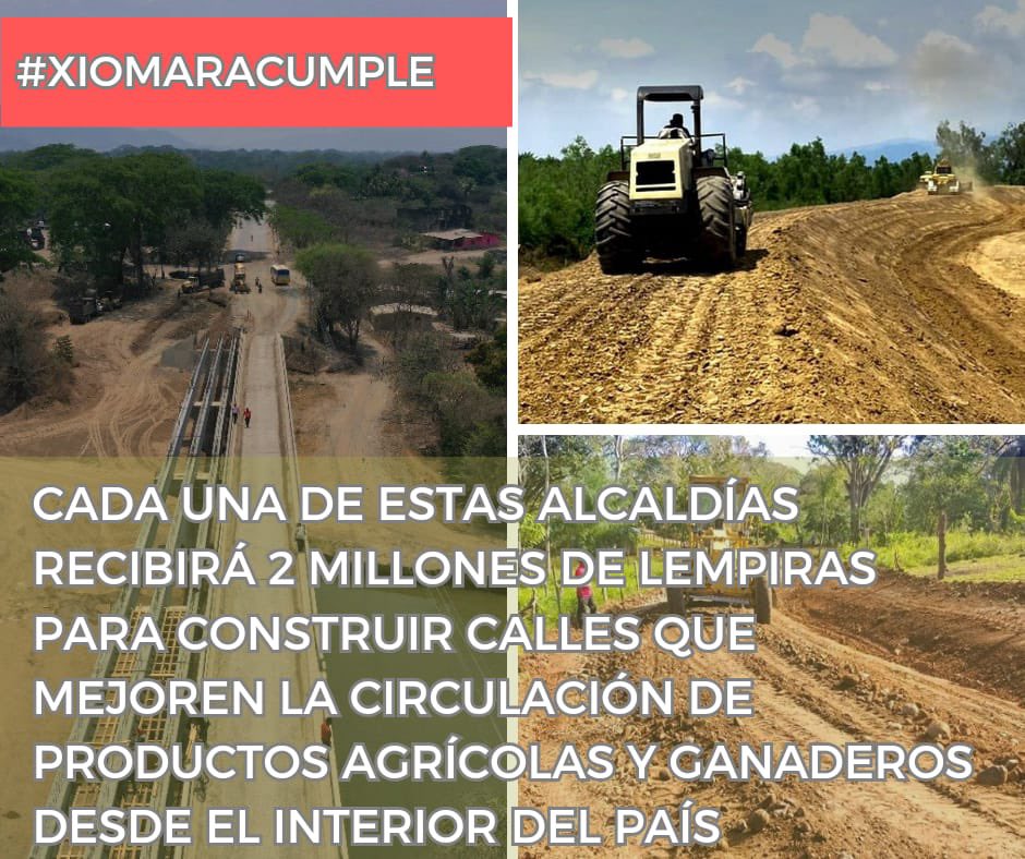 23 ALCALDÍAS DEL PAÍS SE SUMAN AL PROYECTO DE CAMINOS PRODUCTIVOS!!
#XiomaraCumple