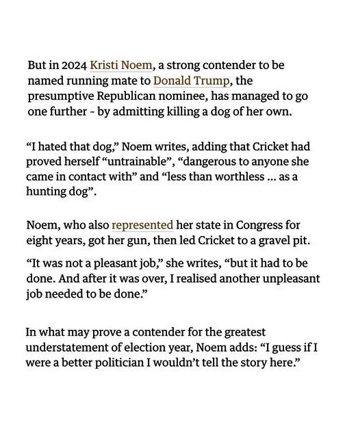 The reputational catastrophe that is Kristi Noem's new book confirms I did not ghostwrite it.