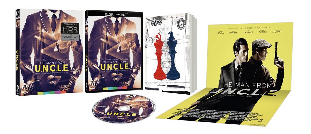 The Man from U.N.C.L.E. (2015) is getting released on 4k Blu-ray in a Limited Edition from Arrow on July 30th -featuring #DolbyVision & #DolbyAtmos on #PhysicalMedia
