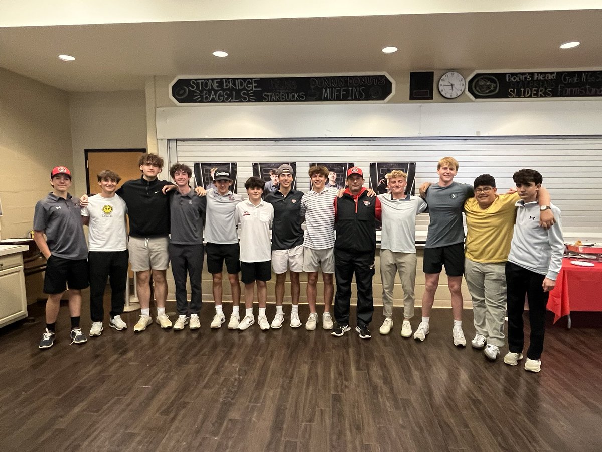 Senior Day! Thank you to our four seniors. Jack Walker, Cade Maglione, Mike Eidel and Jayce Pagano. Jack and Cade have been with me from the beginning and have been very instrumental in helping develop the program into what it is today. Thanks!