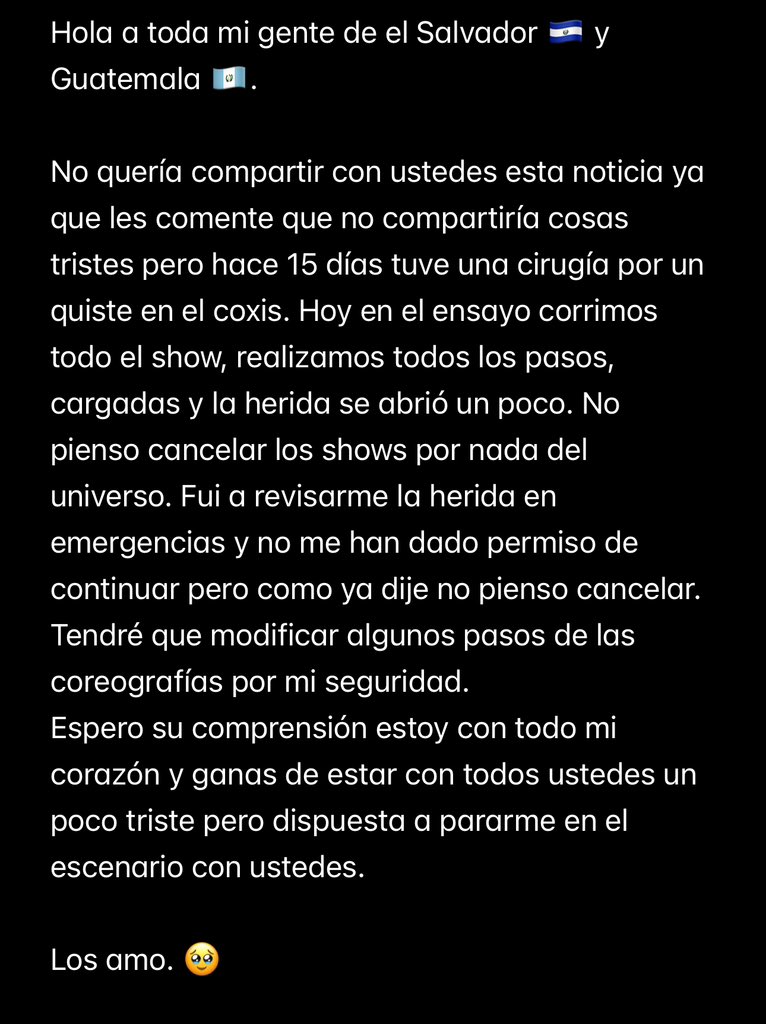 bbssss con todo mi amor y corazón vamos a dar ese show los veo hoyyyy 🥹🥹🥹🥹🥹🥹🥹