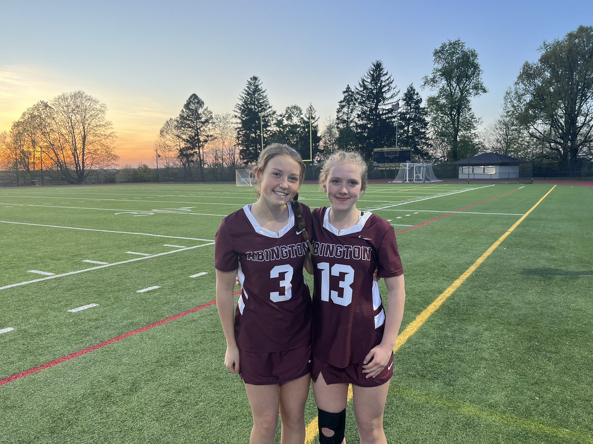 Two freshmen with the game's biggest goals for Abington: Erin Ely (3) ties it in regulation and Nora Luskin (13) the OT winner