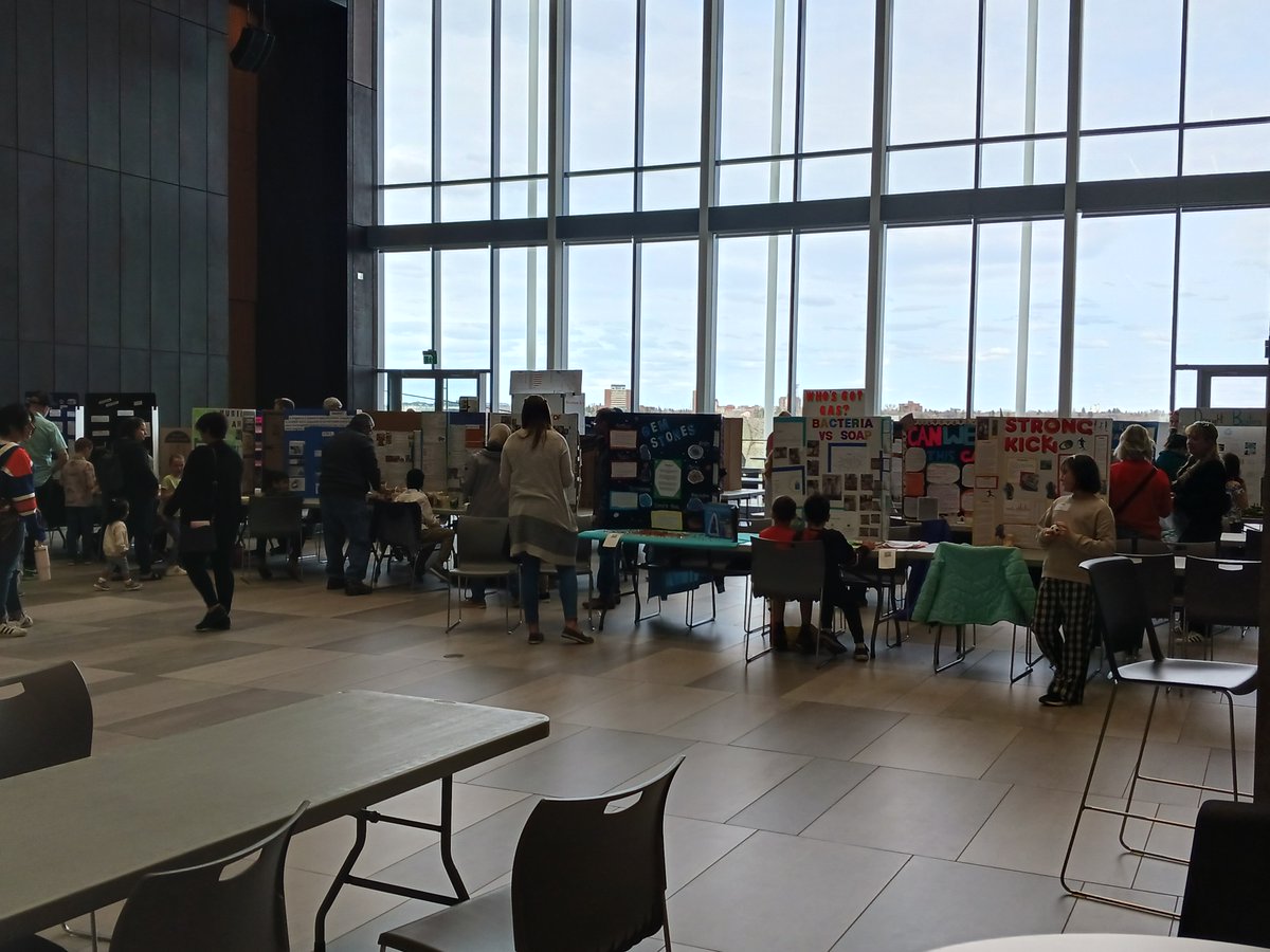 #SciFusion2024 is happening today 🤩 Projects are set up and looking amazing 👀 Students, time to showcase your hard work‼️ #sciencefair #yql