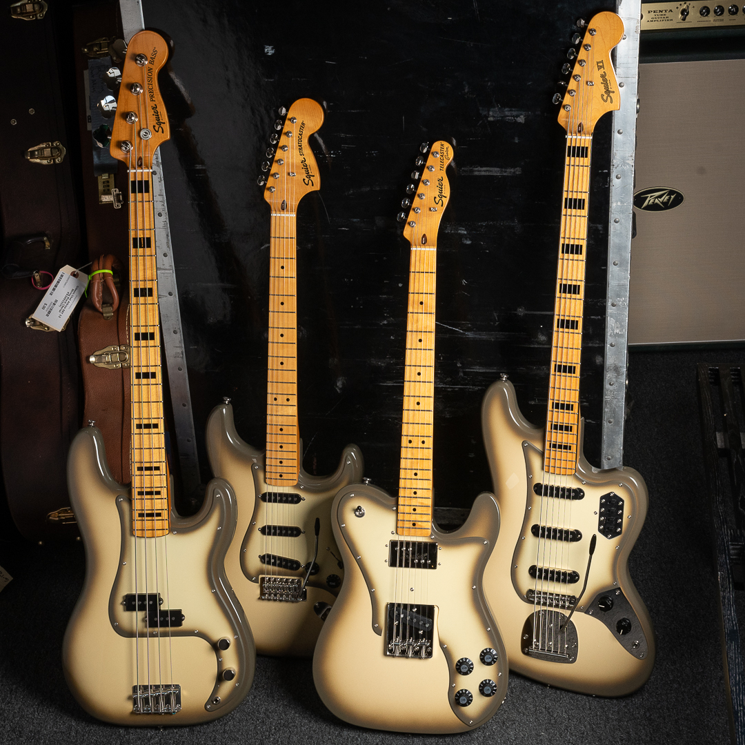 You asked and we listened! Shop the latest #CMEexclusive Antigua Squier models today! Pick up your brand new Telecaster Custom, Bass VI, Classic Vibe Stratocaster, or Antigua Precision Bass only at Chicago Music Exchange! bit.ly/3OytUL4 #CME #thebassment #Squier