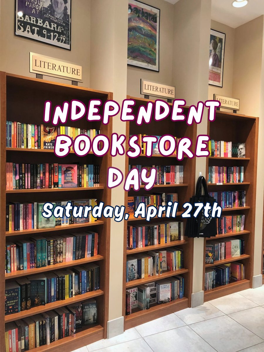 We will see you TOMORROW for #IndependentBookstoreDay! 20% off EVERYTHING, exclusive bookmarks with purchase, and a $75 gift card raffle await!