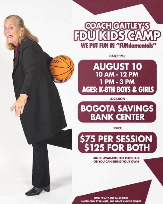 🏖️ | Add some fun to your summer at Coach Gaitley’s Kids Camp! Register at coachgaitleybasketballcamps.com