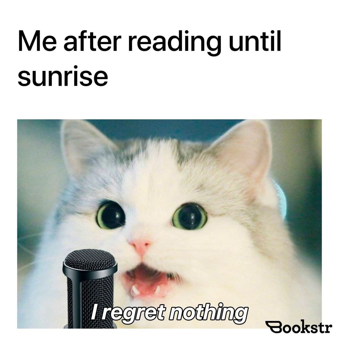 There's nothing like pulling an all-nighter to read!🥱📚

[🤪 Meme by Kayla Dunham-Torres]

#relatable #bookmemes #allnighters #nosleep