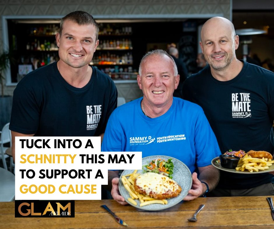 TUCK INTO A SCHNITTY THIS MAY! 🍽️  The #schnitty4sam initiative, spearheaded by the Sammy D Foundation, is putting schnitzels on the menu in support of ending bullying and youth violence fueled by drugs and alcohol >>> hubs.la/Q02v6DGy0