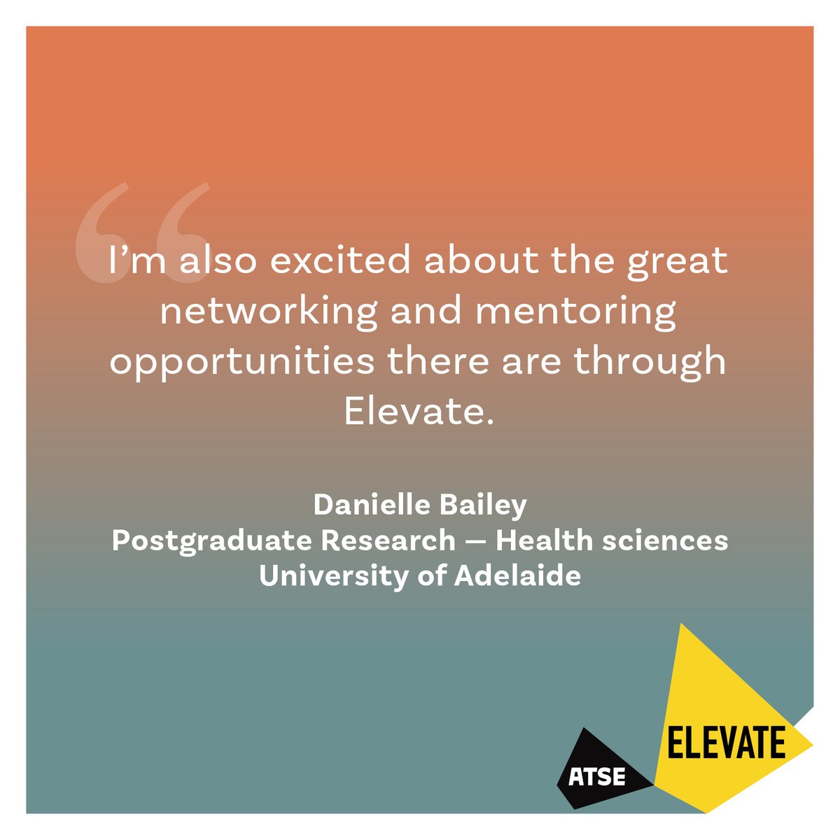 Featuring Danielle, Melanie, Rose and Summer in this week’s #ScholarSaturday segment. We are thrilled to welcome these remarkable health science researchers to our #ElevateSTEM scholarship program! 🎓 🔗 Learn more about our Elevate STEM scholarships: atse.org.au/career-pathway…