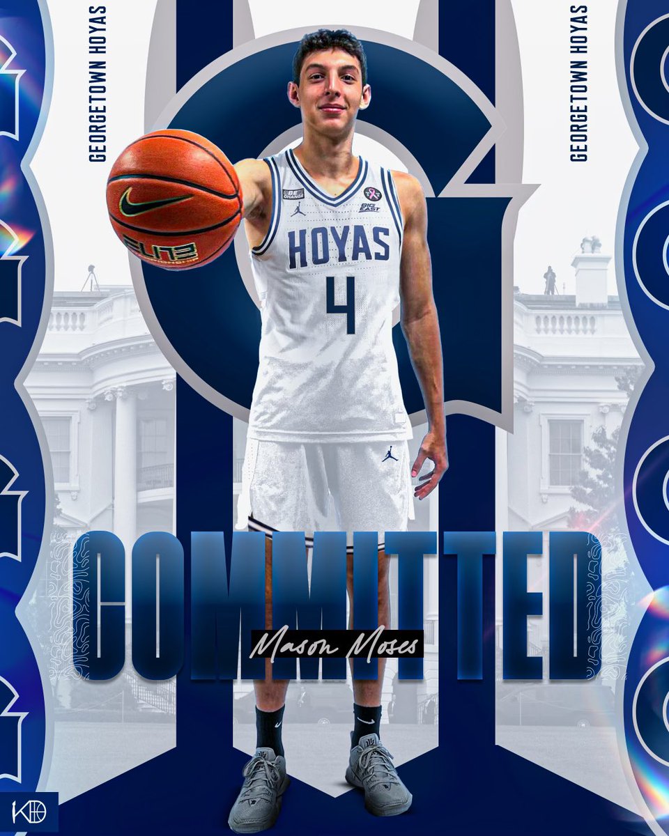 Congratulations to Brewster Academy Prep @BrewsterPrep guard Mason Moses on his commitment to Georgetown! #HoyaSaxa