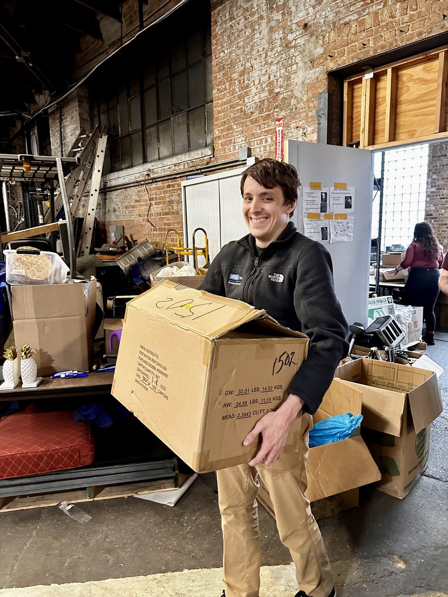 Nonn lab volunteering at Chicago Furniture Bank today. We packed dozens of boxes of kitchen kits. Please consider donating to this wonderful organization!