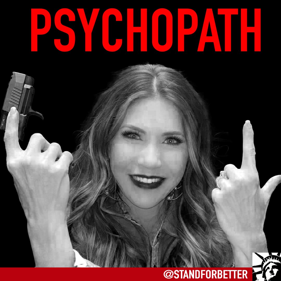 Kristi Noem is a Republican Psychopath, plain and simple. Retweet #KristiNoemPsychopath