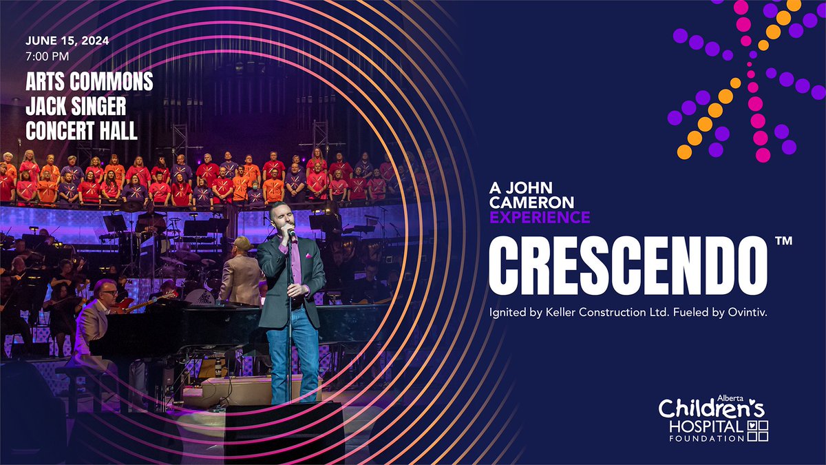 Tickets are on sale now! Join us at CRESCENDO for a high-energy musical extravaganza in support of mental health resources and programming for children, youth and families in our community. Get your tickets: ow.ly/TrGF50RovmP #CRESCENDOyyc