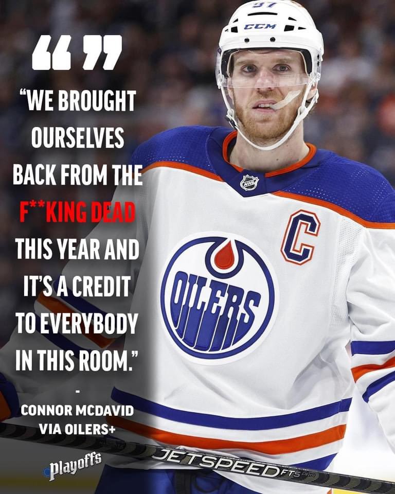 Proud to have this guy as our captain. 💯🔥❤️ #LetsGoOilers #yeg