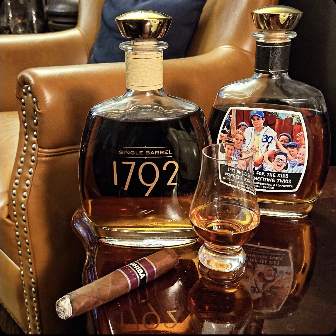 Round 2 with a couple 1792 bourbons paired with the new Cohiba Riviera...