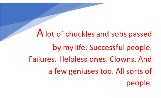 A lot of chuckles and sobs passed by my life. Successful people. Failures. Helpless ones. Clowns. And a few geniuses too. All sorts of people. Many have left their marks on my being.
matheikal.blogspot.com/2024/04/x-vari…
#BlogchatterA2Z @blogchatter