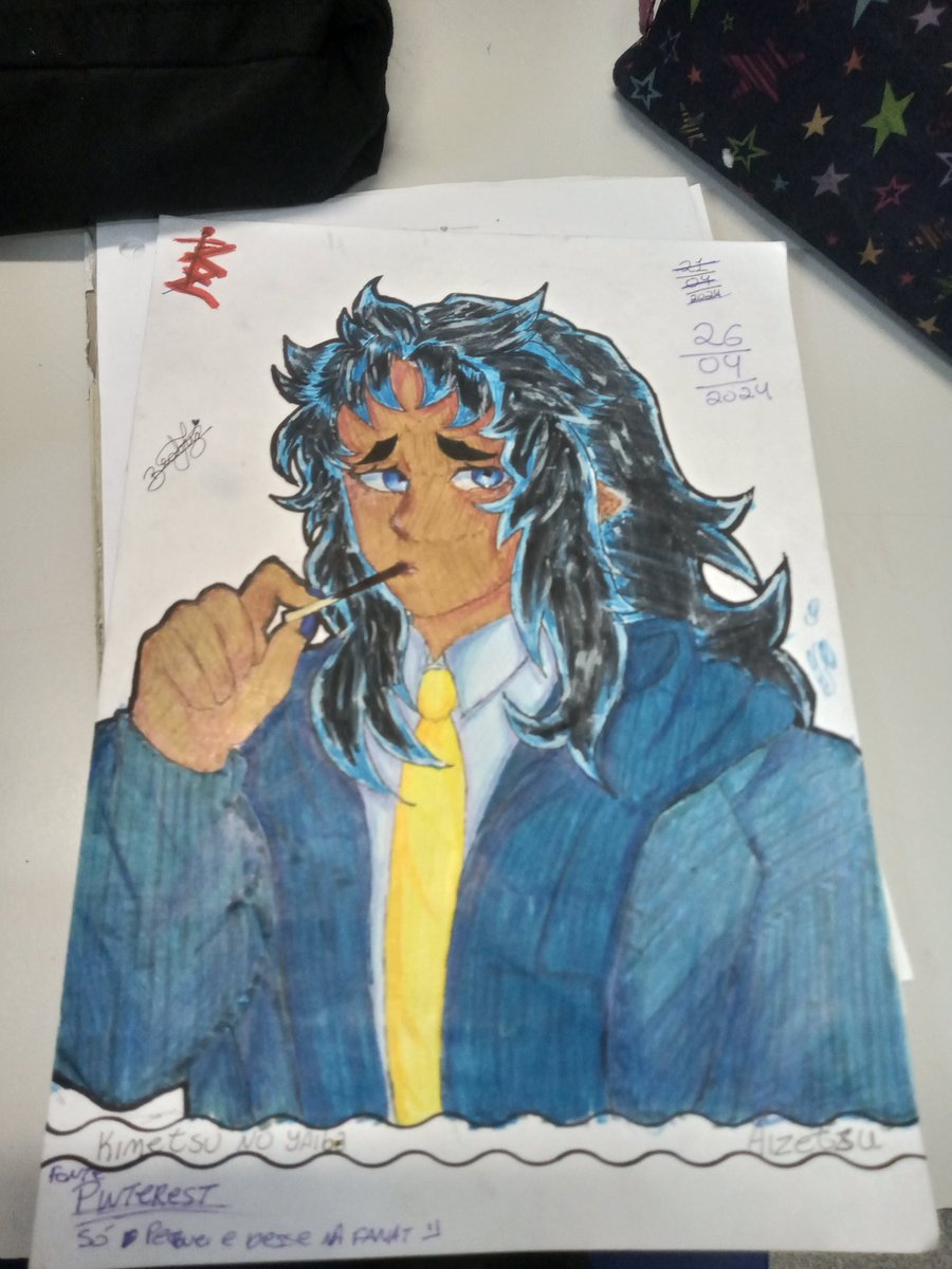 peguei essa fanart no Pinterest 

Quiz tentar passar para o papel