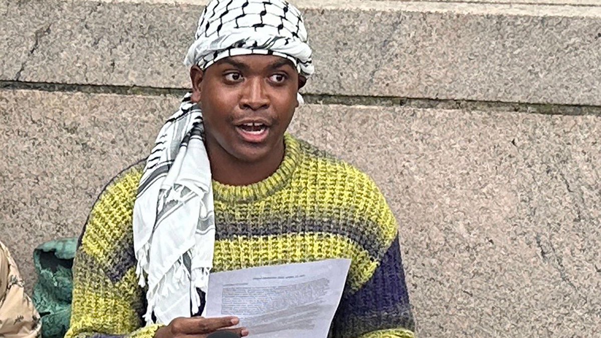 Columbia student protest leader who said in video 'Zionists don't deserve to live' was banned from campus, university spokesperson says