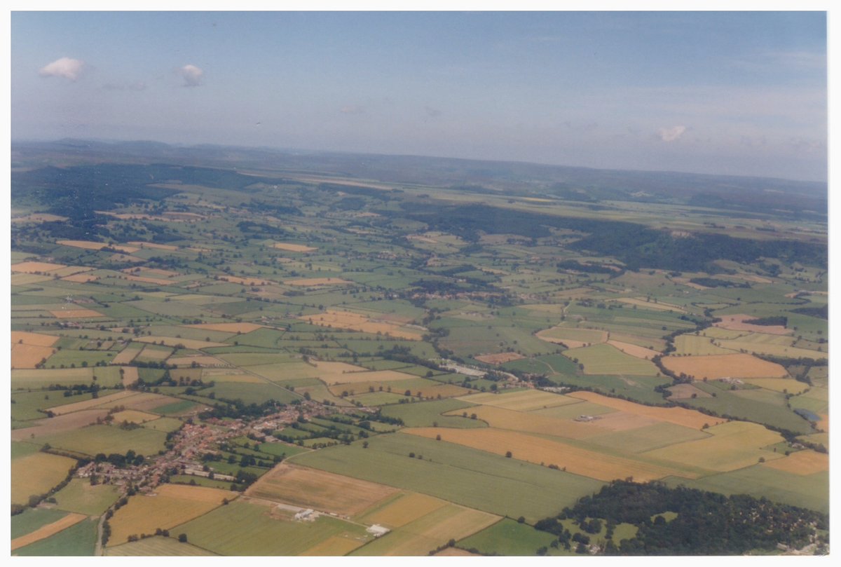 A view near Thirsk from on board G-PUMH at 14.20 on 10th July 1999. #Archive