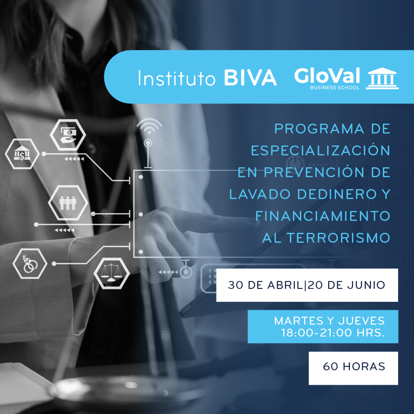 El #InstitutoBIVA en conjunto con @cbfglovalbs, te invitan a la certificación en materia de PLD/FT, mediante el << Programa Ejecutivo de Especialización en Prevención de Lavado de Dinero y Financiamiento al Terrorismo >> donde reconocidos profesionales y académicos en la materia…