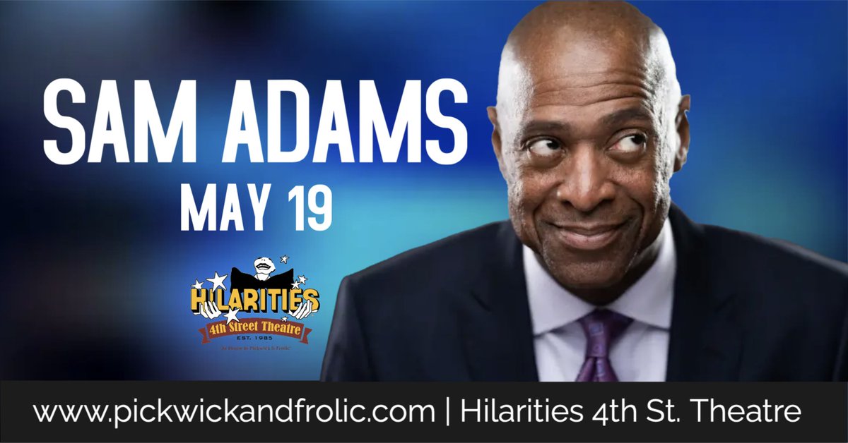 🚨JUST ANNOUNCED🚨 Sam Adams will be at Pickwick & Frolic on Sunday, May 19th! 🎟: pickwickandfrolic.com/2022/10/sam-ad…